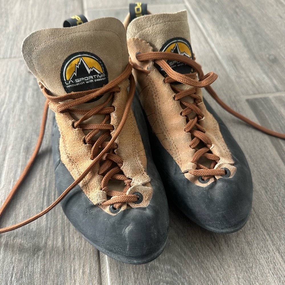 La Sportiva Tan and Black Athletic Shoes for Outdoor Adventures